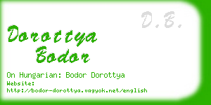 dorottya bodor business card